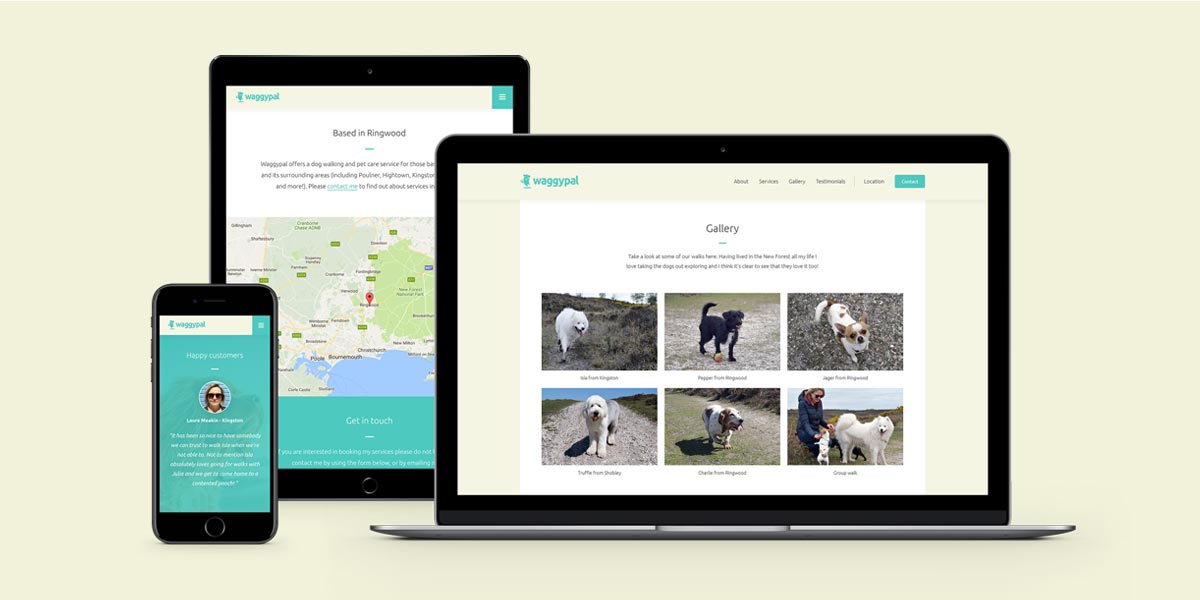 Responsive Website Design for Waggypal